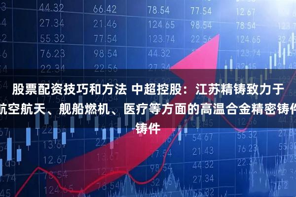 股票配资技巧和方法 中超控股：江苏精铸致力于航空航天、舰船燃机、医疗等方面的高温合金精密铸件